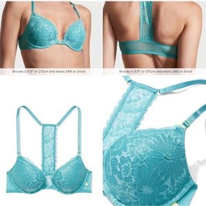 Victoria Secret Bra … Lace push up T back Bra Size 40 C